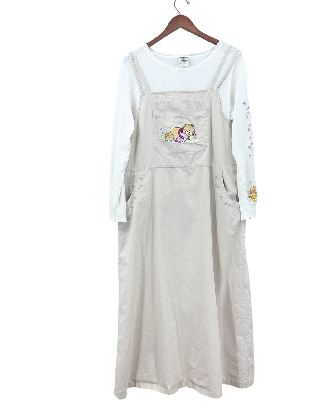 Vintage 90s DISNEY STORE Winnie the Pooh Dress + Shirt Embroidered